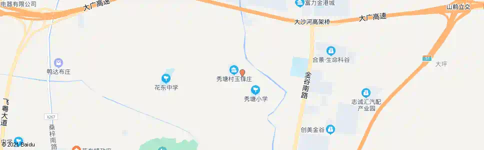 广州秀塘村委_公交站地图_广州公交_妙搜公交查询2025