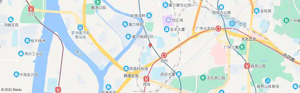 广州西增路_公交站地图_广州公交_妙搜公交查询2025