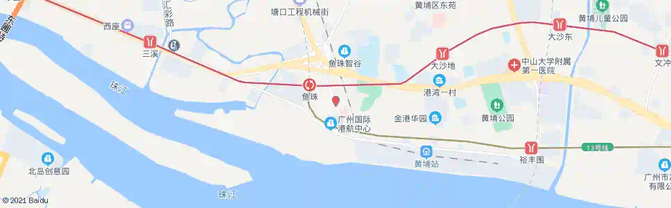 广州蟹山西_公交站地图_广州公交_妙搜公交查询2025