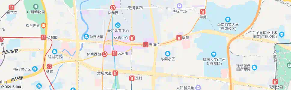广州石牌桥站_公交站地图_广州公交_妙搜公交查询2025
