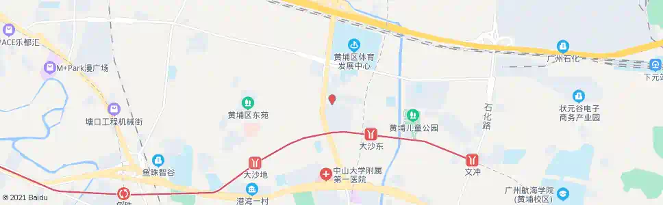 广州大沙北路_公交站地图_广州公交_妙搜公交查询2025