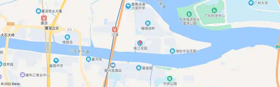 广州珠江花园_公交站地图_广州公交_妙搜公交查询2025