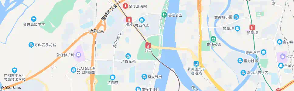 广州地铁沙贝站总站_公交站地图_广州公交_妙搜公交查询2025