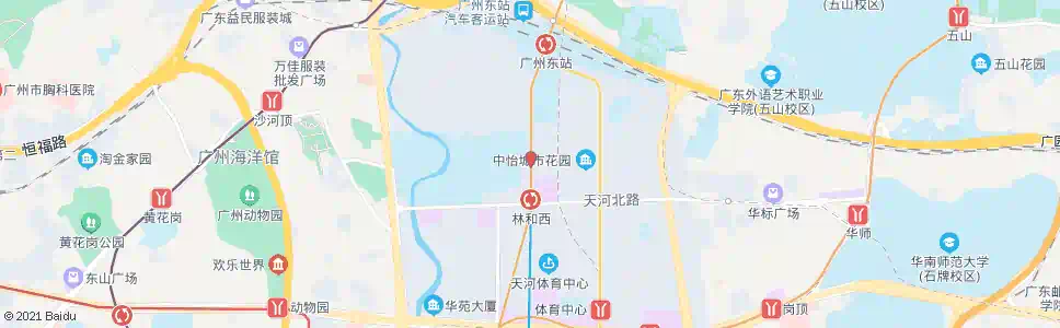 广州林和西路_公交站地图_广州公交_妙搜公交查询2025