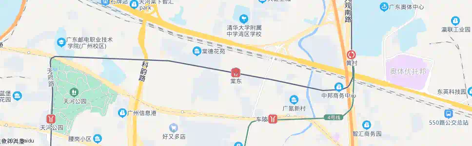 广州brt棠东_公交站地图_广州公交_妙搜公交查询2025