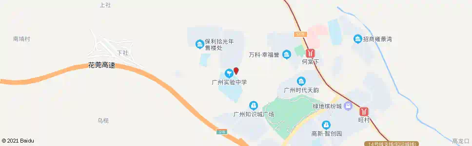 广州狮龙大道北_公交站地图_广州公交_妙搜公交查询2025