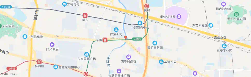 广州车陂(中山大道)_公交站地图_广州公交_妙搜公交查询2025