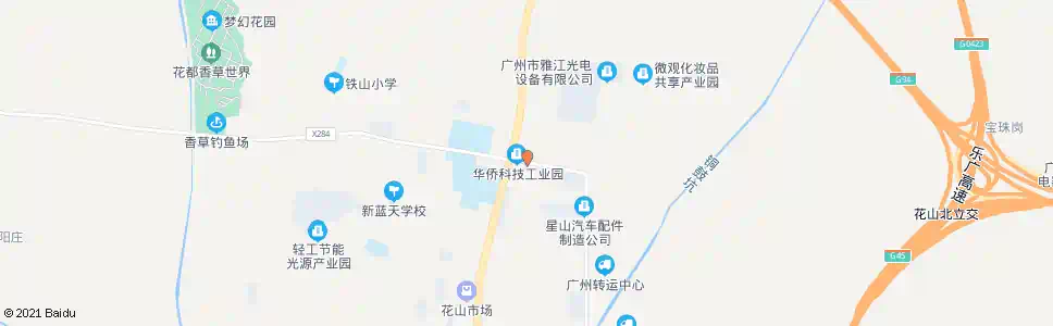 广州花山两龙_公交站地图_广州公交_妙搜公交查询2025