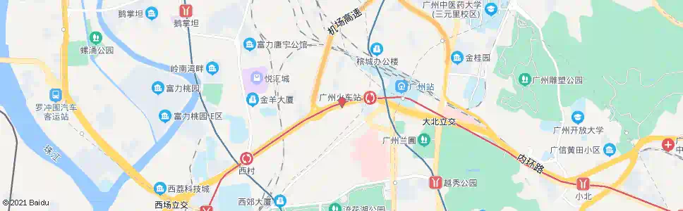 广州市客运站总站_公交站地图_广州公交_妙搜公交查询2025