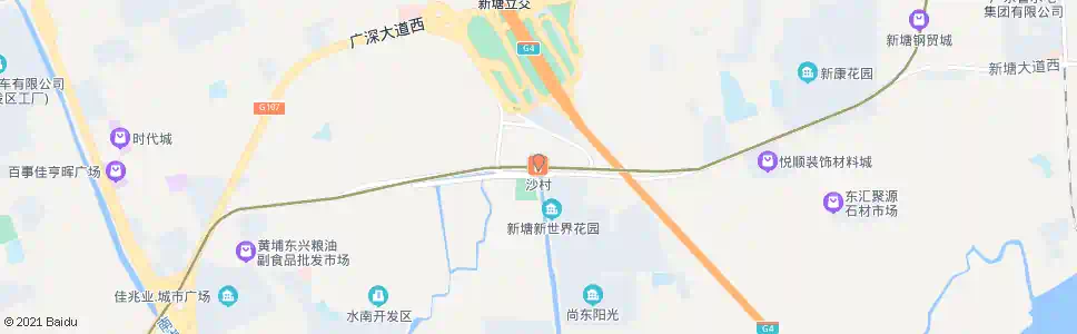 广州沙村_公交站地图_广州公交_妙搜公交查询2025