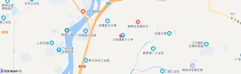 广州人和第六小学_公交站地图_广州公交_妙搜公交查询2025