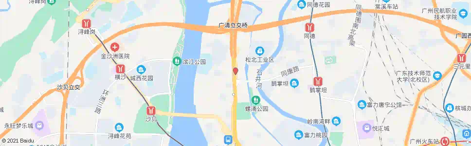 广州松北_公交站地图_广州公交_妙搜公交查询2025