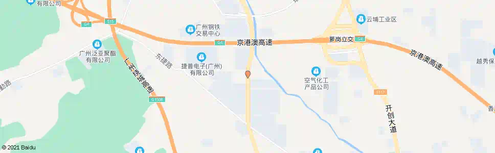 广州开泰大道(骏成路口)_公交站地图_广州公交_妙搜公交查询2025