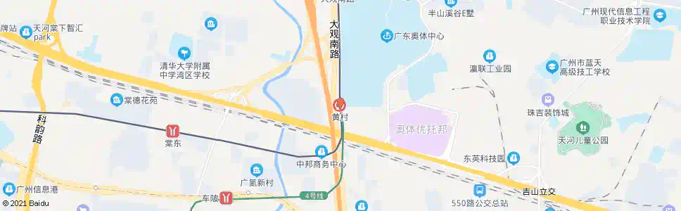 广州brt黄村_公交站地图_广州公交_妙搜公交查询2025