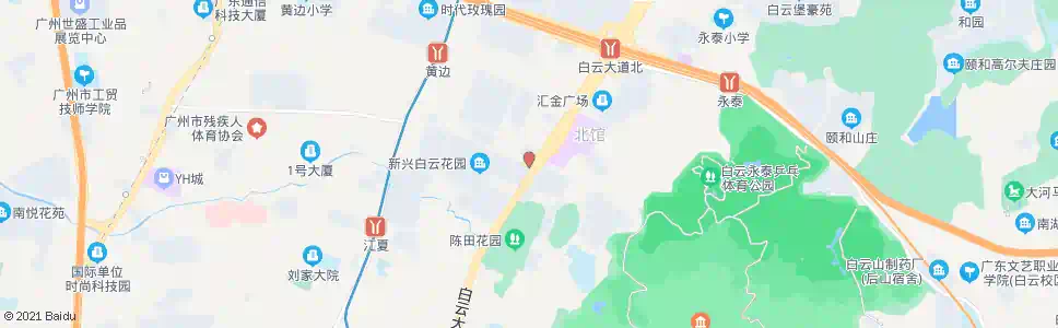 广州白云花园_公交站地图_广州公交_妙搜公交查询2025