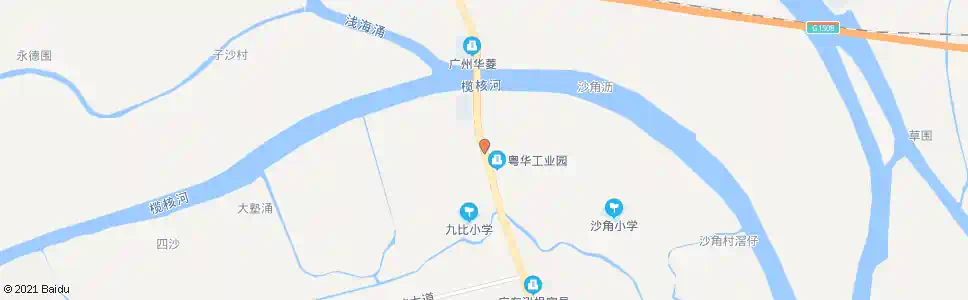 广州沙角村_公交站地图_广州公交_妙搜公交查询2025