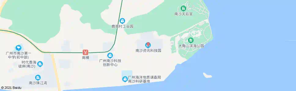 广州南沙资讯科技园_公交站地图_广州公交_妙搜公交查询2025