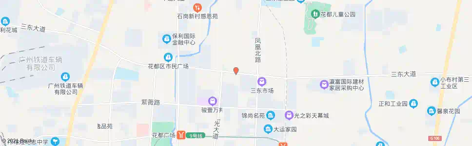 广州三东新村西区_公交站地图_广州公交_妙搜公交查询2025