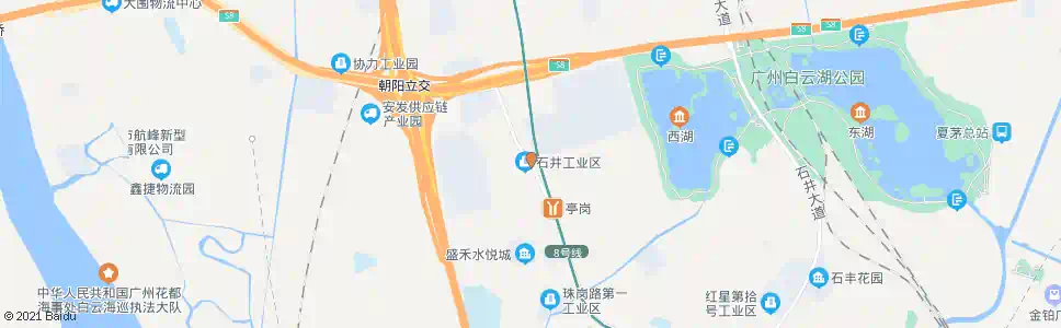 广州窖心工业园_公交站地图_广州公交_妙搜公交查询2025