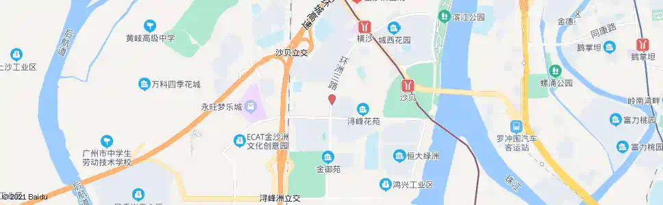 广州沙凤_公交站地图_广州公交_妙搜公交查询2025