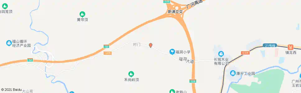 广州福洞村_公交站地图_广州公交_妙搜公交查询2025