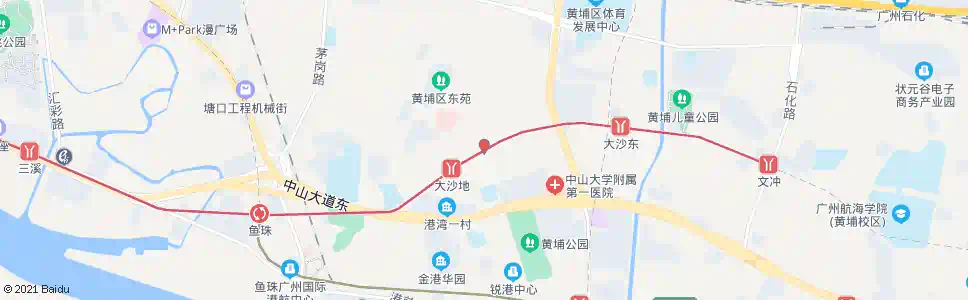 广州大沙西_公交站地图_广州公交_妙搜公交查询2025