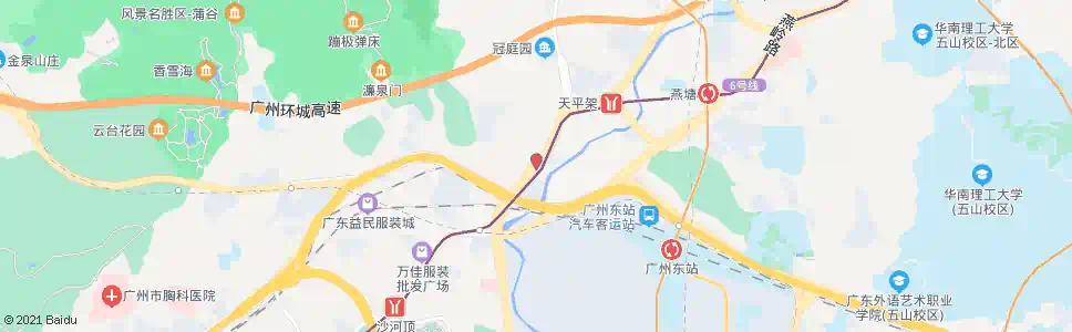 广州豪景花园_公交站地图_广州公交_妙搜公交查询2025