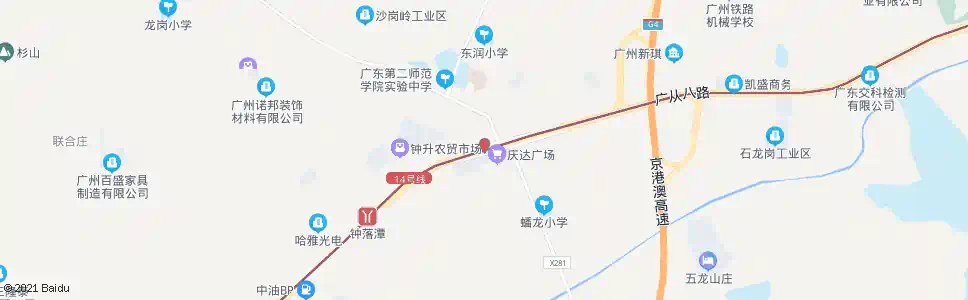 广州钟落潭路口_公交站地图_广州公交_妙搜公交查询2025