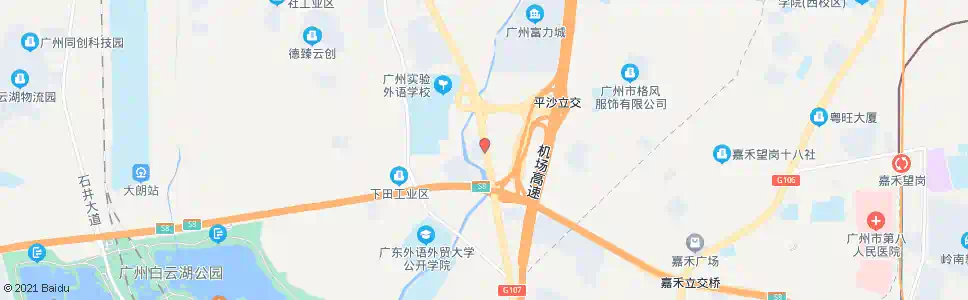 广州白沙湖_公交站地图_广州公交_妙搜公交查询2025