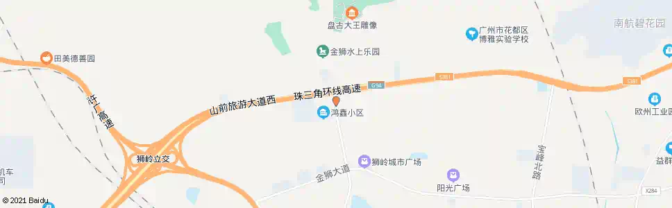 广州盘古北路_公交站地图_广州公交_妙搜公交查询2025