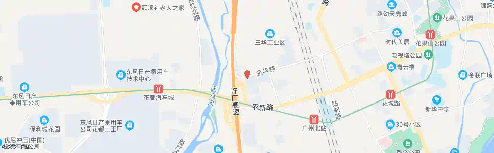 广州农机汽车城_公交站地图_广州公交_妙搜公交查询2025