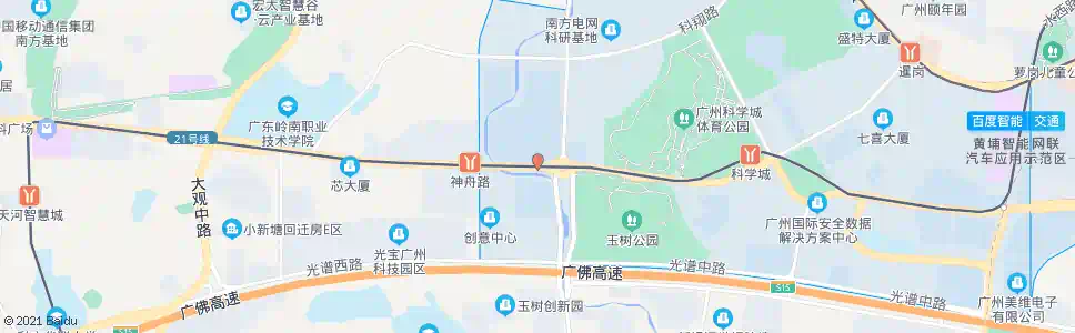 广州科学大道中_公交站地图_广州公交_妙搜公交查询2025