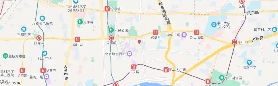 广州文德路_公交站地图_广州公交_妙搜公交查询2025