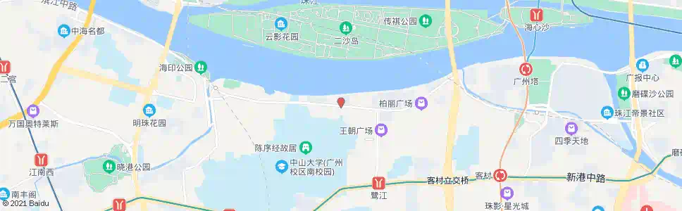 广州中大北门_公交站地图_广州公交_妙搜公交查询2025