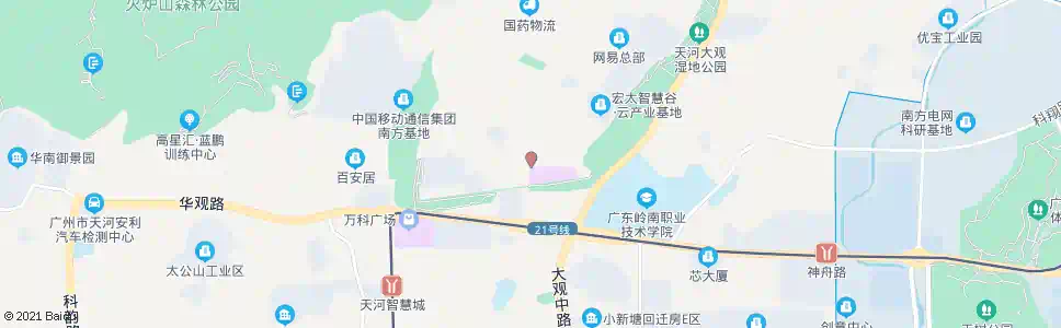 广州天河软件园管委会_公交站地图_广州公交_妙搜公交查询2025