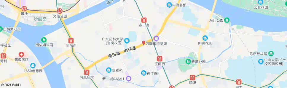 广州江南大道口_公交站地图_广州公交_妙搜公交查询2025