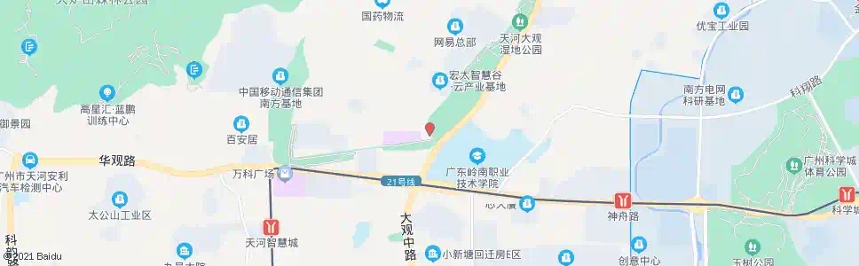 广州软件路_公交站地图_广州公交_妙搜公交查询2025