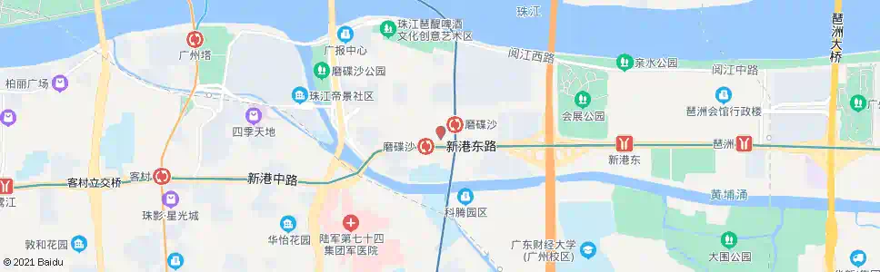 广州磨碟沙_公交站地图_广州公交_妙搜公交查询2025