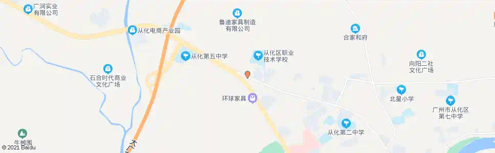 广州从化职校_公交站地图_广州公交_妙搜公交查询2025