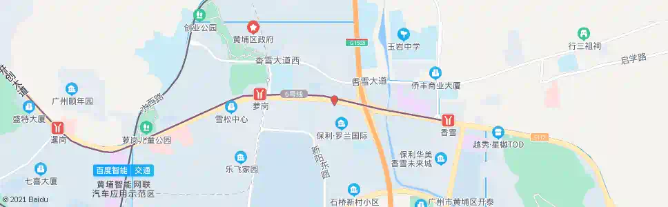 广州大塱村(开创大道)_公交站地图_广州公交_妙搜公交查询2025