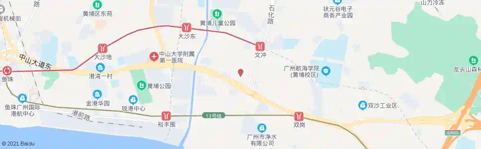广州广新路(石化路口)_公交站地图_广州公交_妙搜公交查询2025