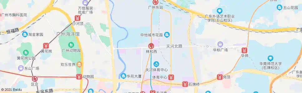 广州林和西站_公交站地图_广州公交_妙搜公交查询2025