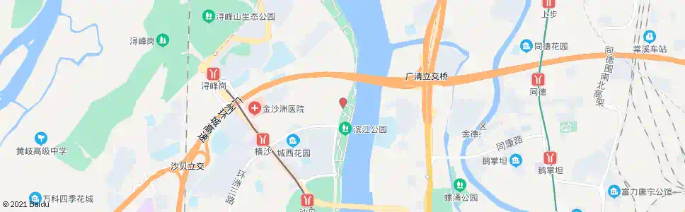 广州横沙村_公交站地图_广州公交_妙搜公交查询2025