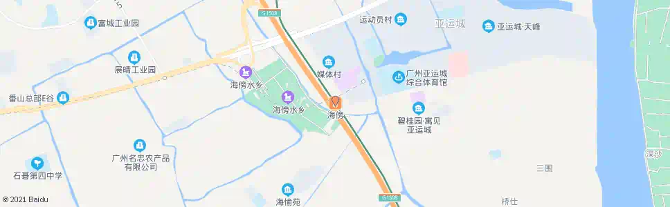 广州地铁海傍站_公交站地图_广州公交_妙搜公交查询2025