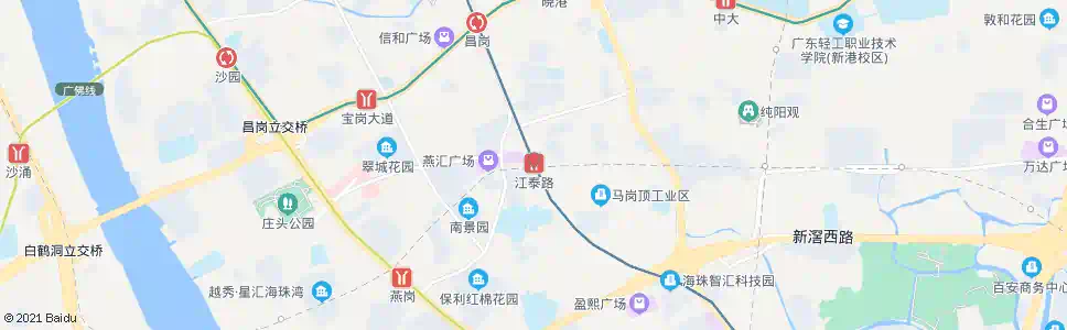 广州江泰路_公交站地图_广州公交_妙搜公交查询2025
