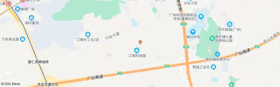 广州南村成校_公交站地图_广州公交_妙搜公交查询2025