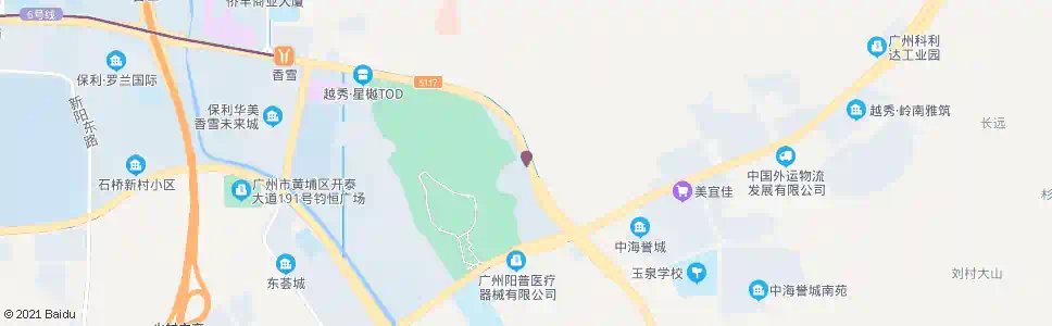 广州华普村_公交站地图_广州公交_妙搜公交查询2025