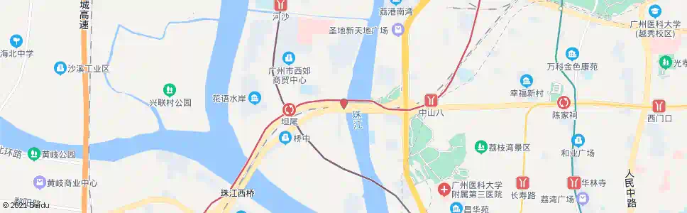 广州海角红楼_公交站地图_广州公交_妙搜公交查询2025