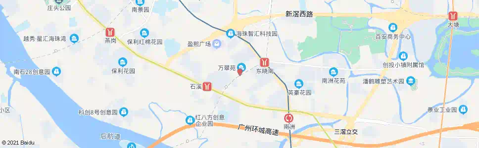 广州侨诚花园总站_公交站地图_广州公交_妙搜公交查询2025