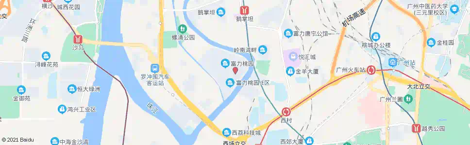 广州富力桃园总站(增步村)_公交站地图_广州公交_妙搜公交查询2025
